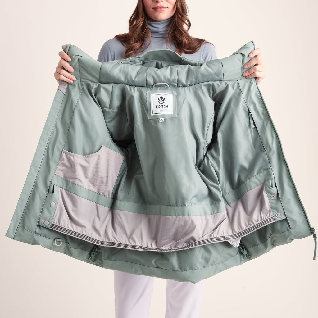 Orelle Womens Insulated Ski Jacket - Mist Grey - Image 16