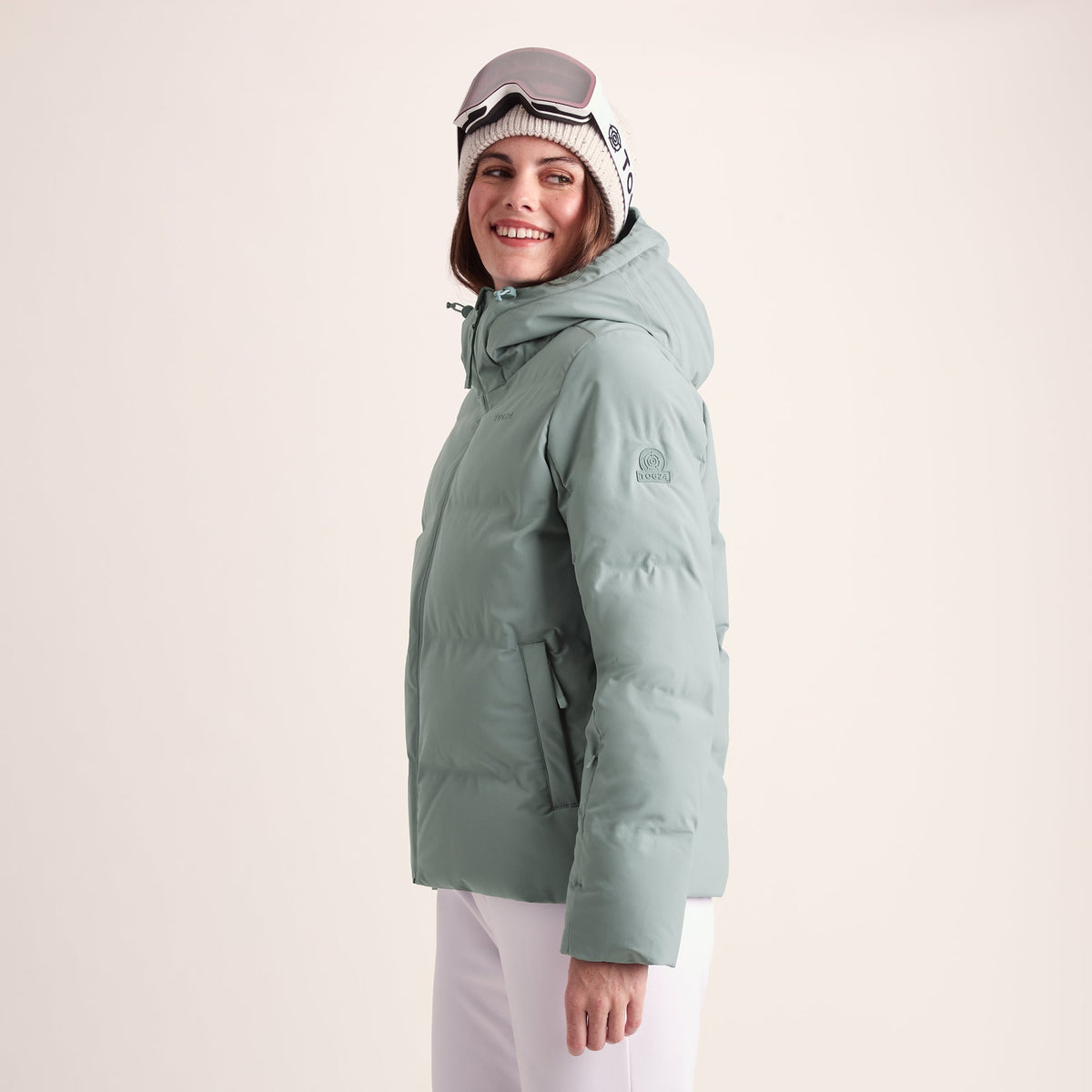 Orelle Womens Insulated Ski Jacket - Mist Grey - Image 4