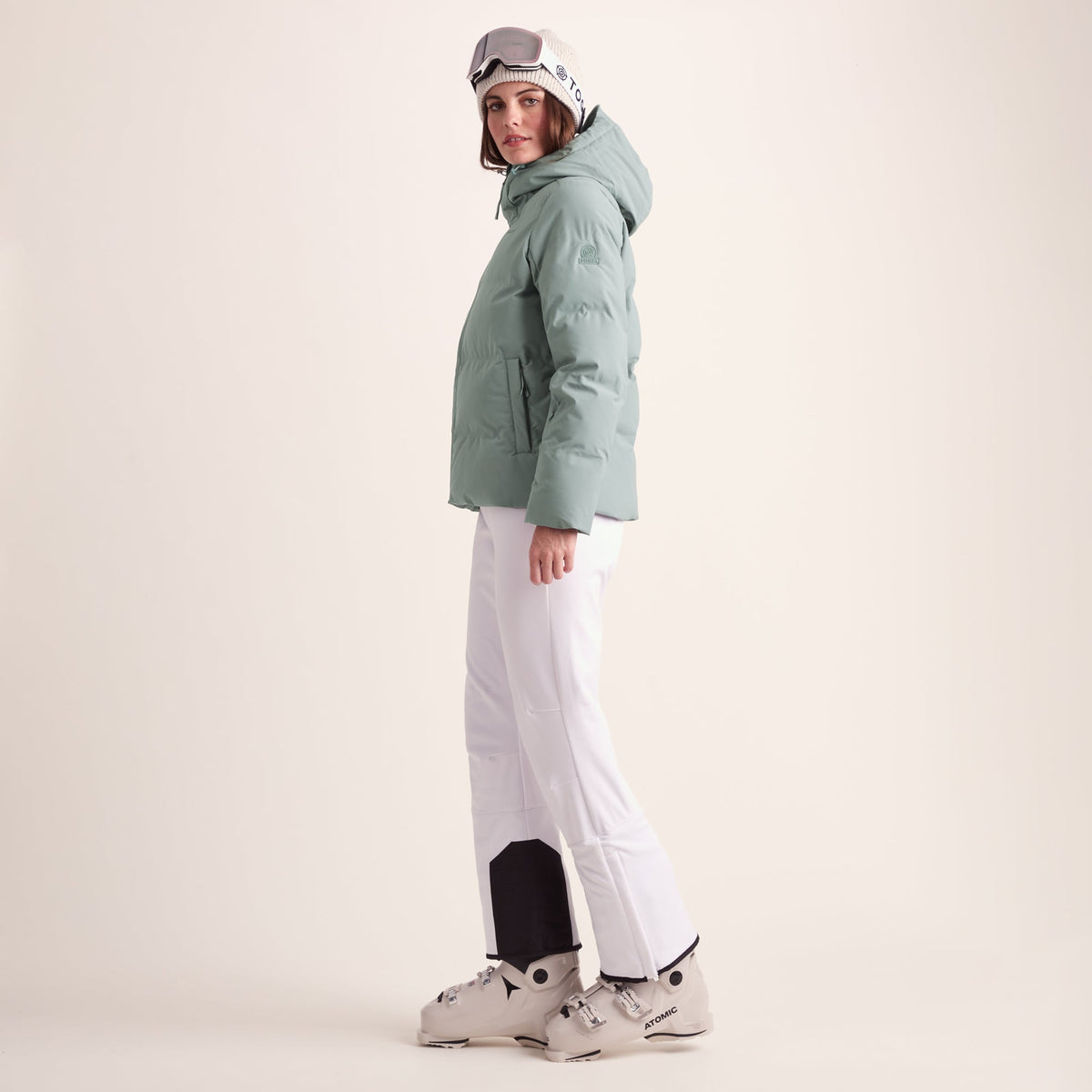 Orelle Womens Insulated Ski Jacket - Mist Grey - Image 5