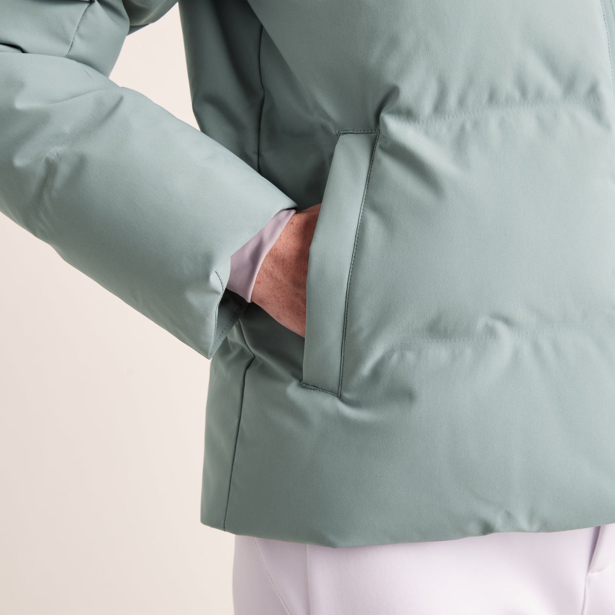 Orelle Womens Insulated Ski Jacket - Mist Grey - Image 7