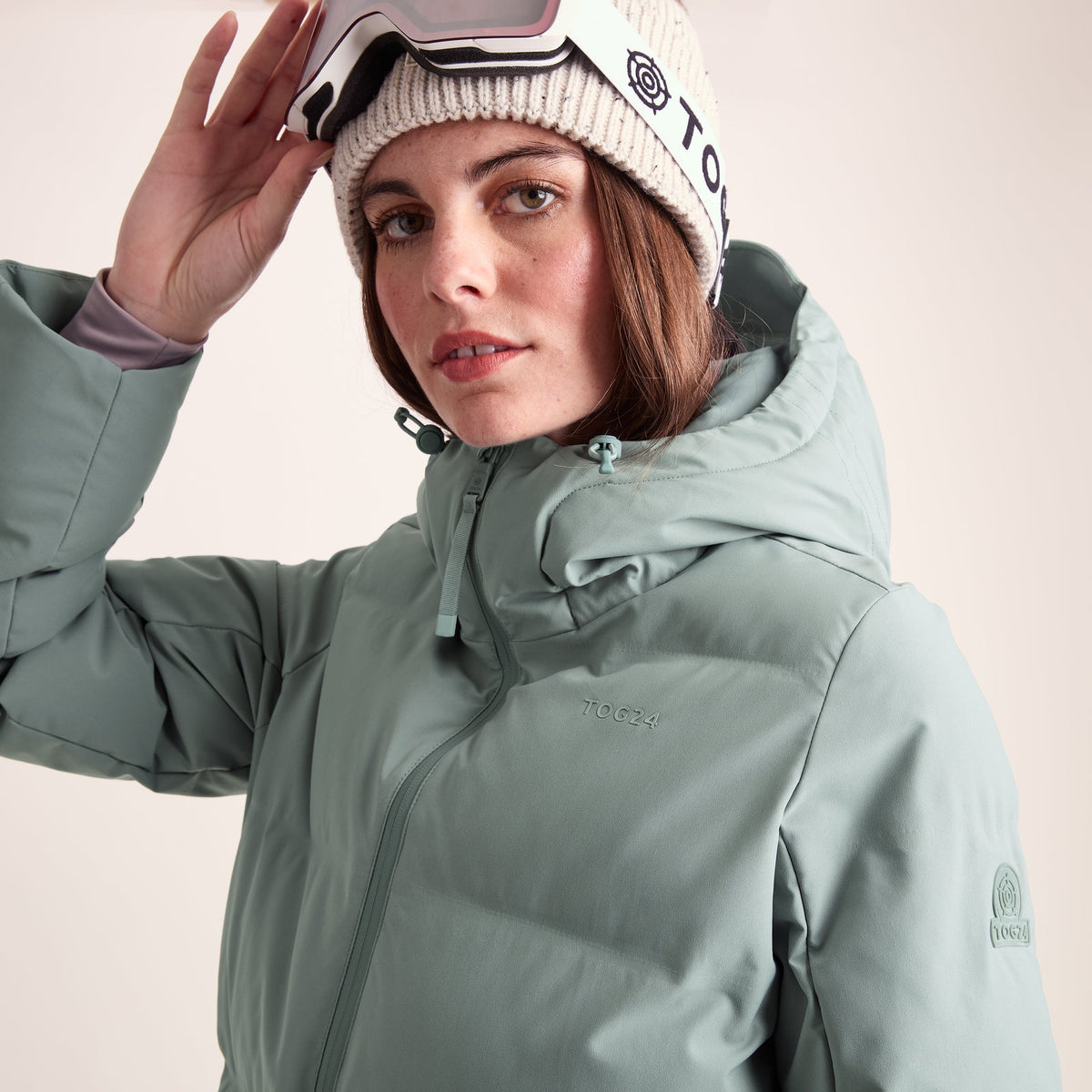 Orelle Womens Insulated Ski Jacket - Mist Grey - Image 8