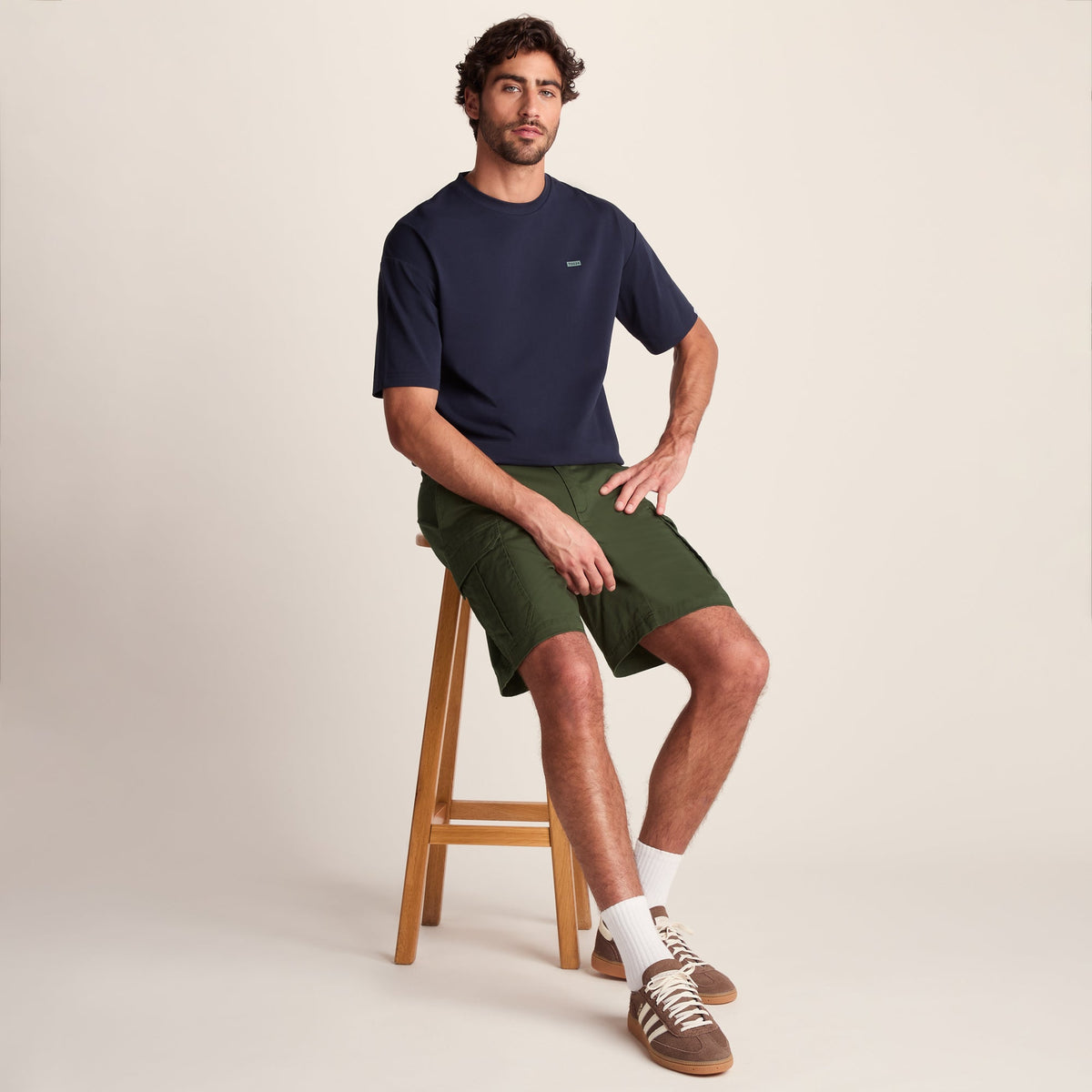 Pace Mens Supersoft Cargo Shorts - Forage Green - Image 4