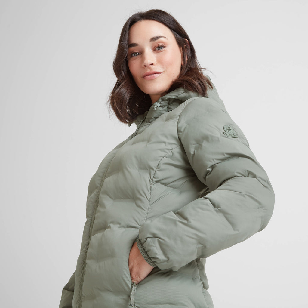 Palmer Womens Shower Resistant Insulated Jacket - Faded Khaki - Image 3