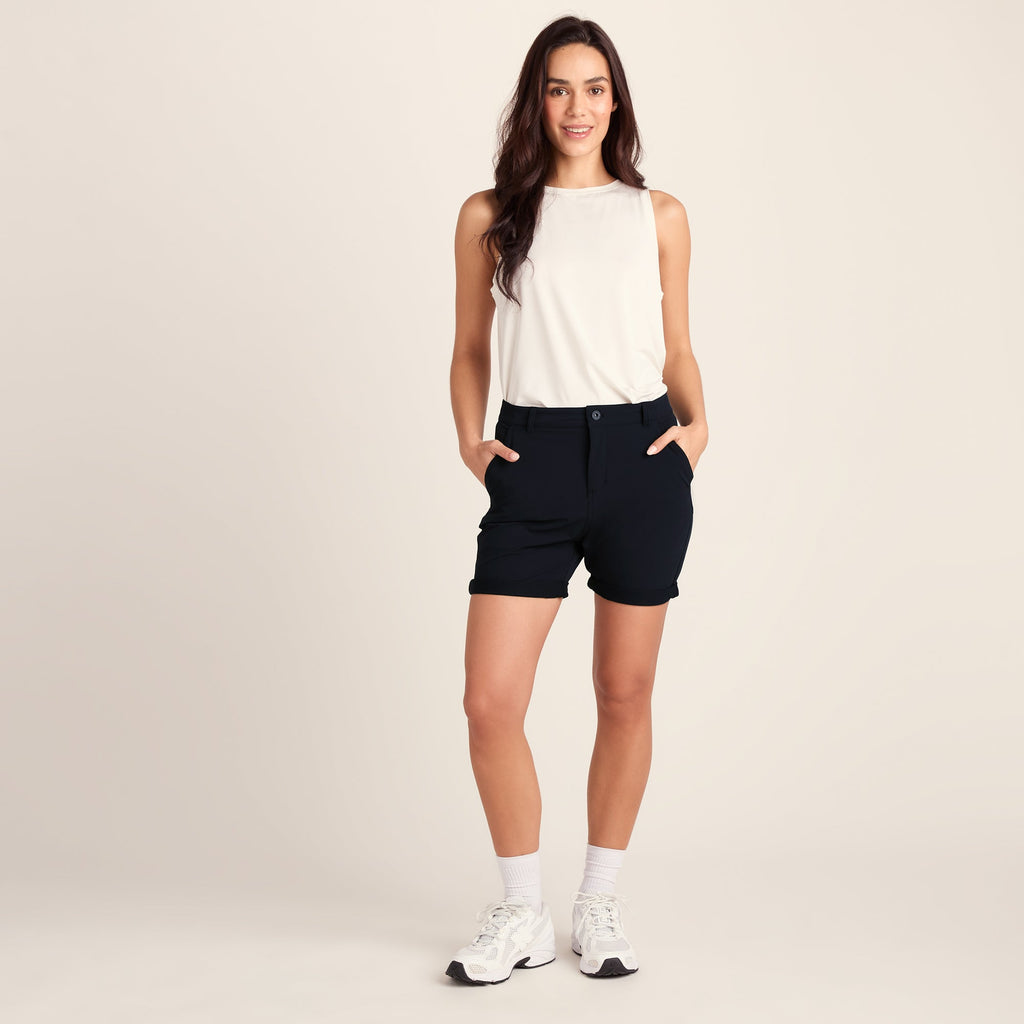 Path Womens Performance Shorts - Black - Image 2