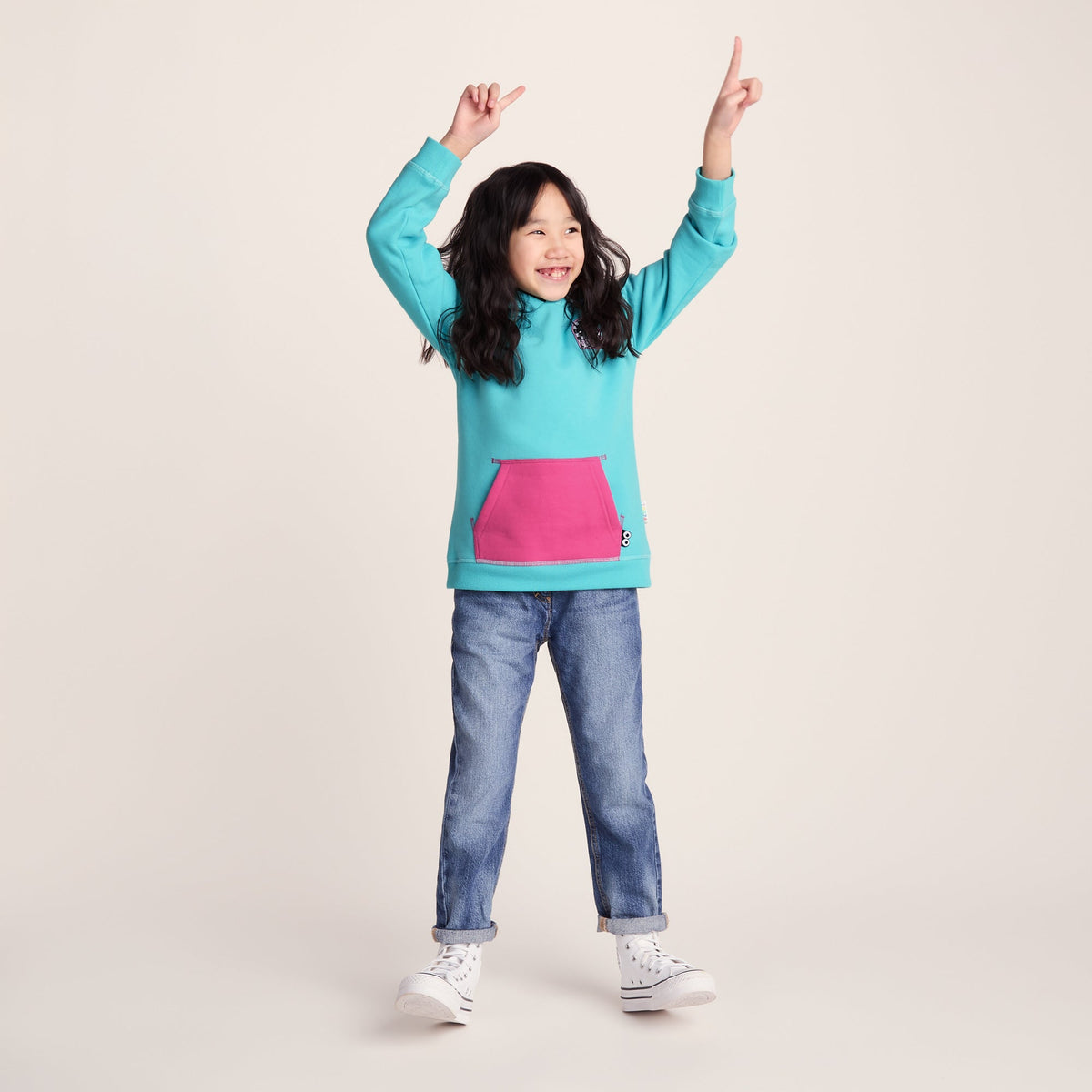 Pelibuey Kids Shaun the Sheep Hoody - Bubblegum Blue - Image 2
