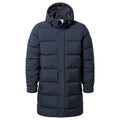 Preece Mens Long Shower Resistant Insulated Jacket - Dark Indigo - Image 12