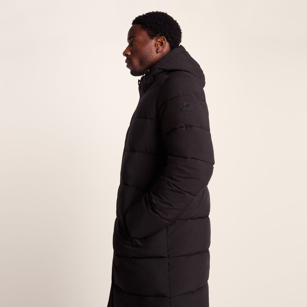 Preece Mens Long Shower Resistant Insulated Jacket - Black - Image 7