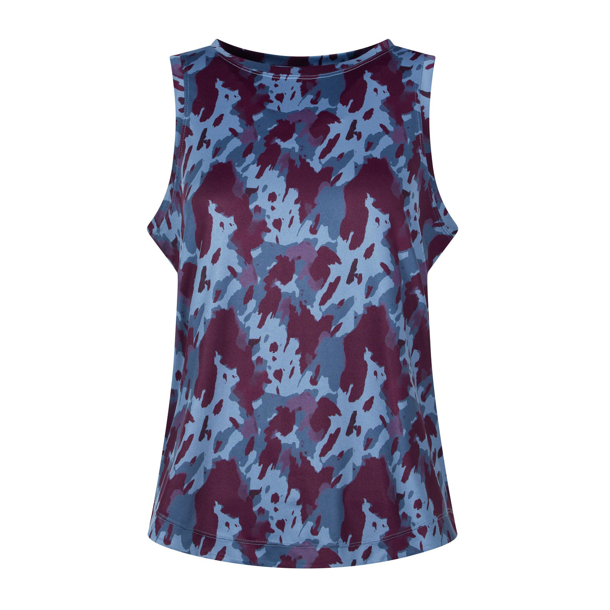 Quinn Womens Performance Vest - Smokey Blue Print - Image 7