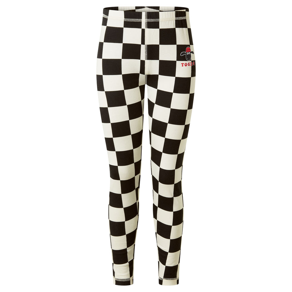 Racka Kids Shaun the Sheep Legging - Black Woolly Checkerboard - Image 7