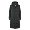 Raleigh Womens Long Insulated Jacket - Washed Black - Image 11