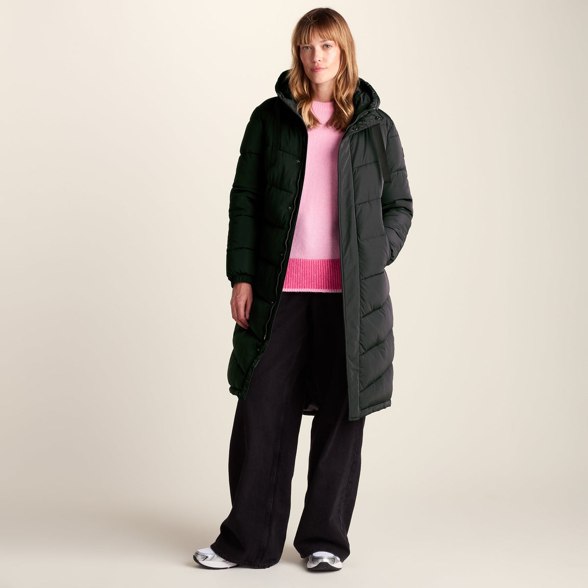 Raleigh Womens Long Insulated Jacket - Washed Black