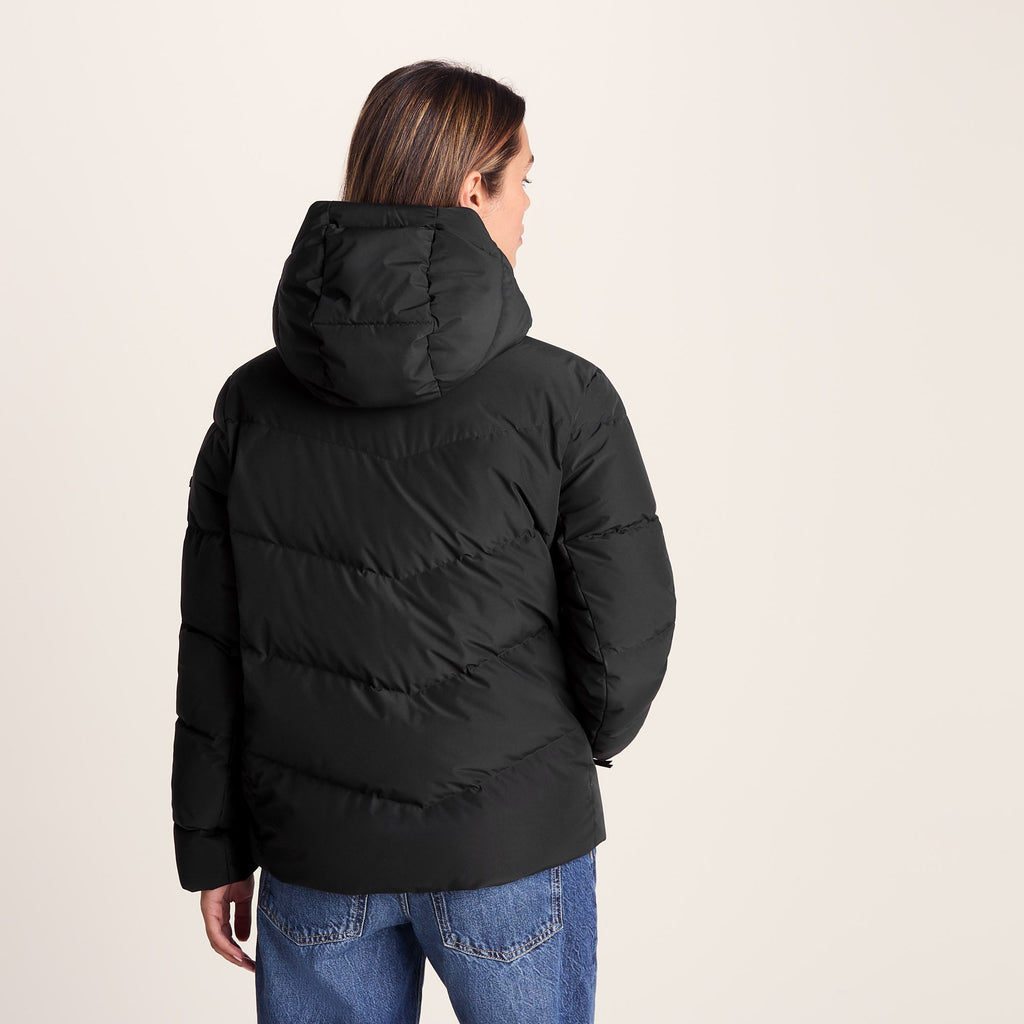Raleigh Luxe Womens Shower Resistant Down Insulated Jacket - Black - Image 4