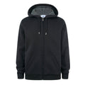 Ramsey Mens Supersoft Sherpa Lined Zip Hoodie - Black - Image 7