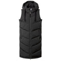Ranskill Womens Long Insulated Gilet - Washed Black - Image 7