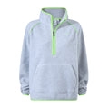 Rawson Womens Relaxed Fit Microfleece Zip Neck - Grey Melange - Image 8
