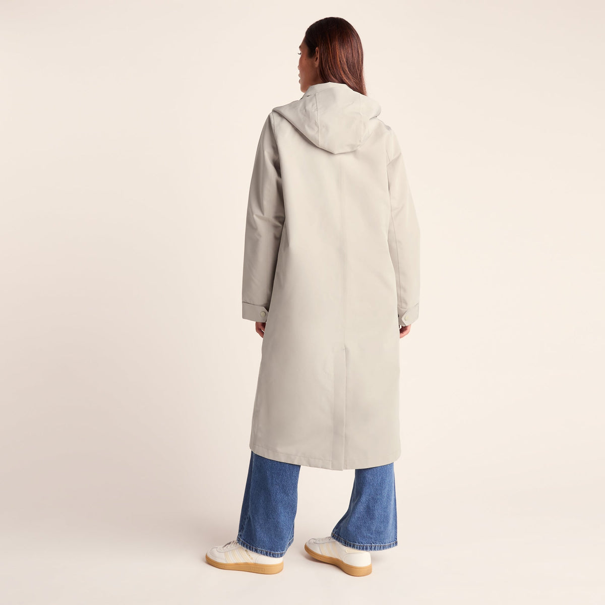 Remi Womens Classic Waterproof Car Coat - Cool Beige - Image 6