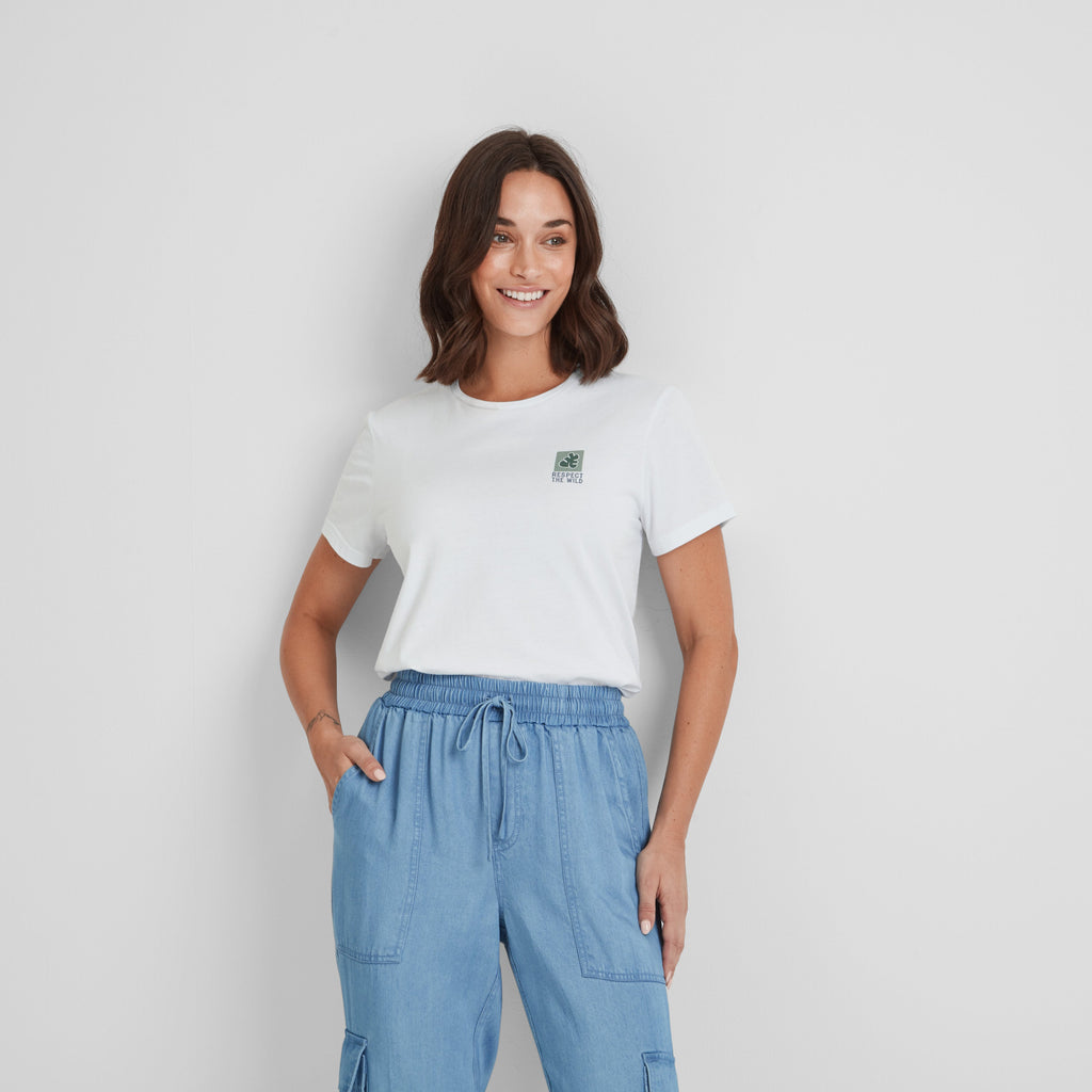 Respect Womens 100% Cotton Supersoft T-Shirt - Optic White - Image 2
