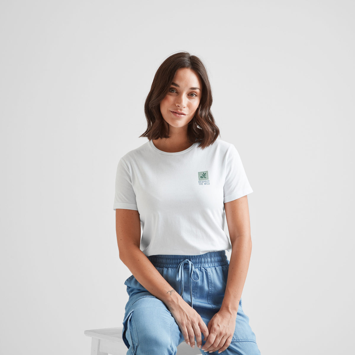 Respect Womens 100% Cotton Supersoft T-Shirt - Optic White - Image 4