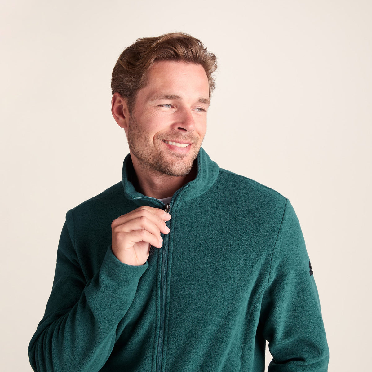 Revive Mens Fleece Jacket - Dark Turquoise - Image 4