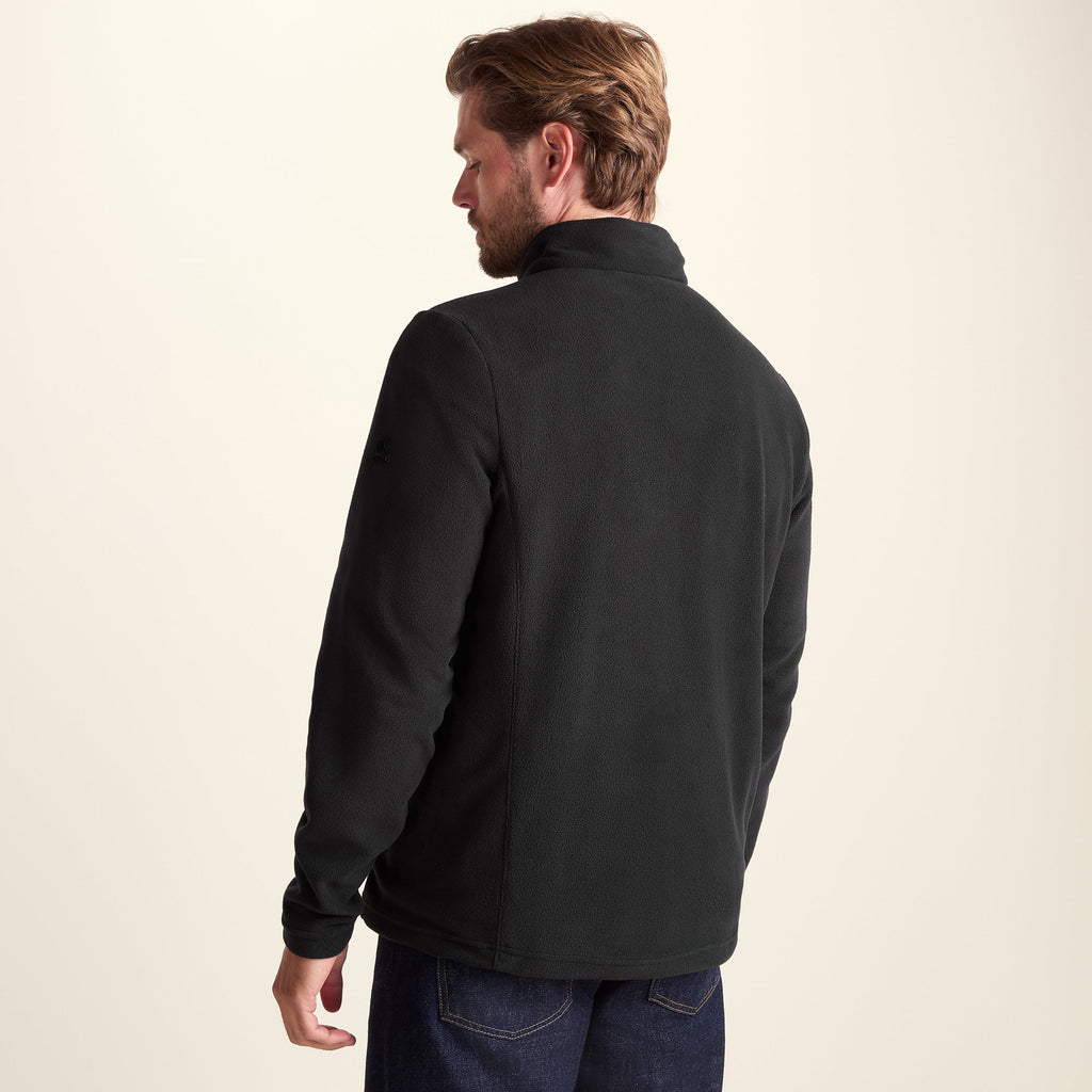 Revive Mens Quarter Zip Fleece - Black - Image 3