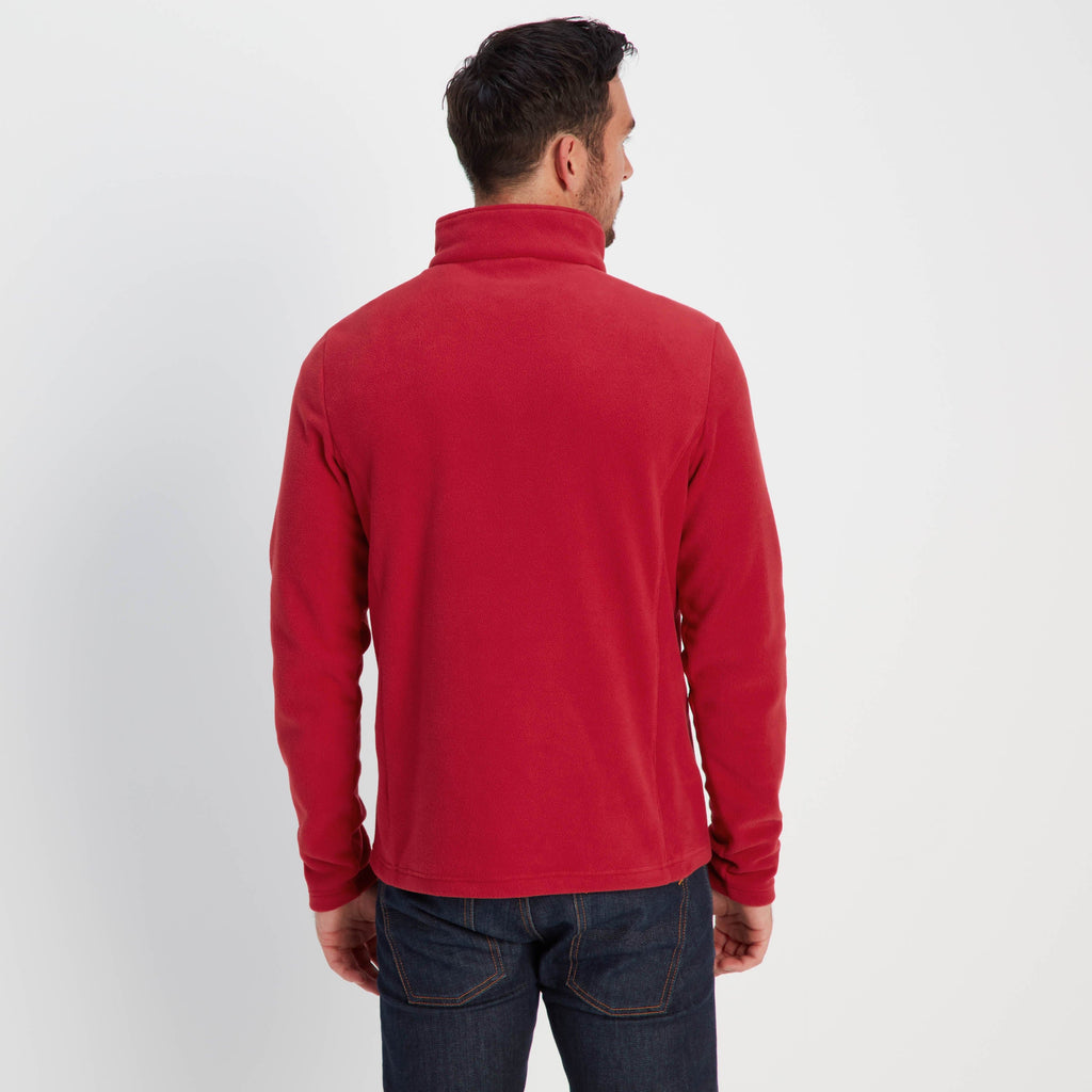 Revive Mens Quarter Zip Fleece - Chilli Red - Image 4