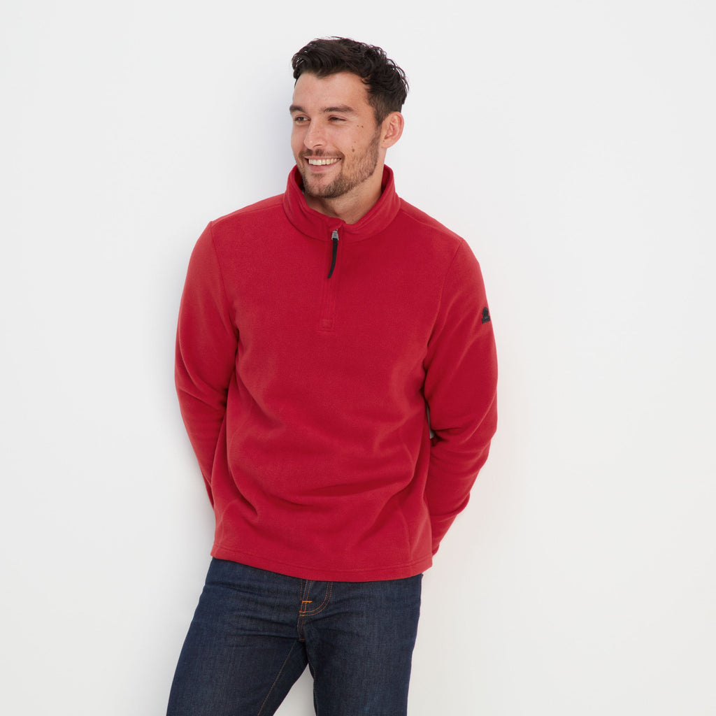 Revive Mens Quarter Zip Fleece - Chilli Red - Image 2