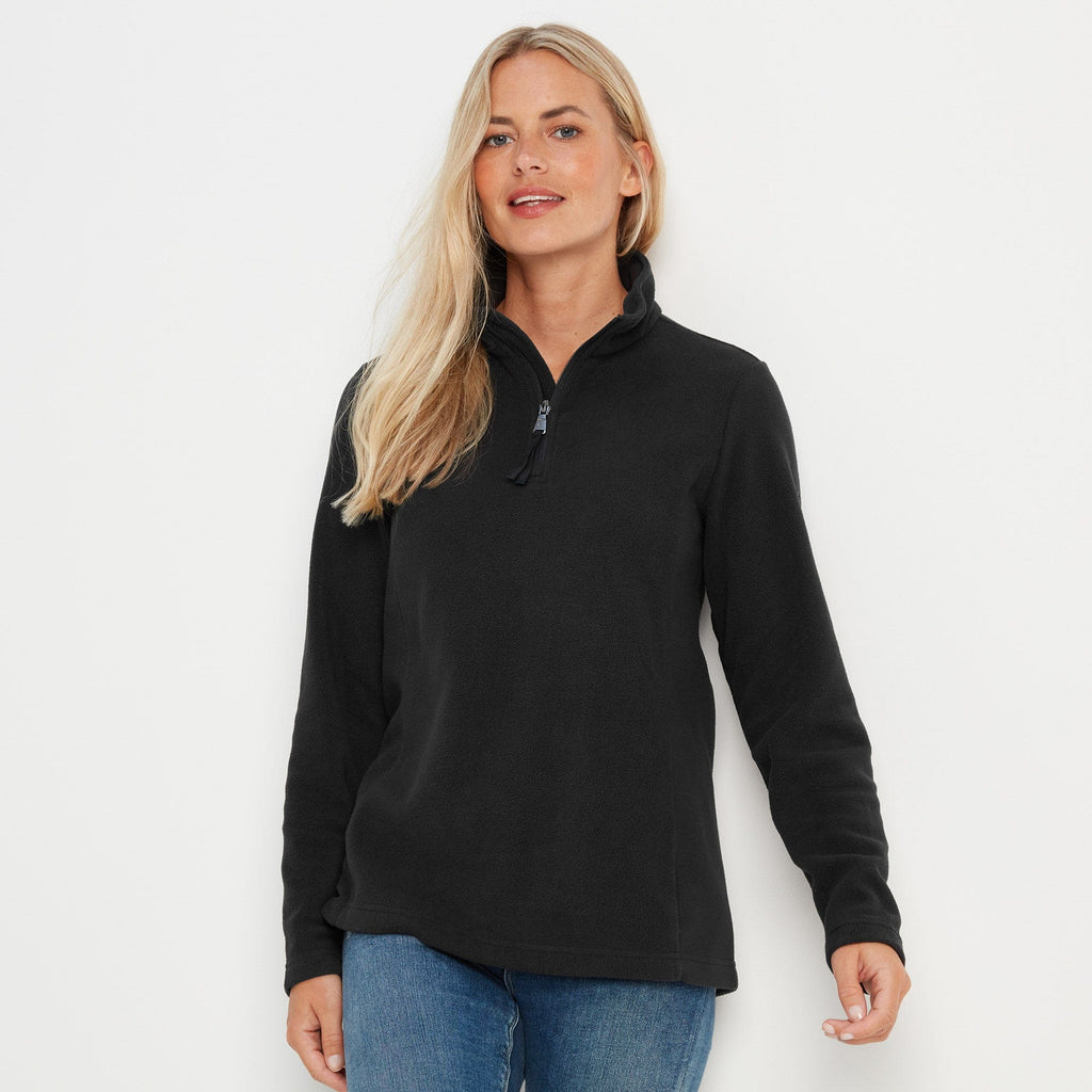 Revive Womens Quarter Zip Fleece - Black - Image 3