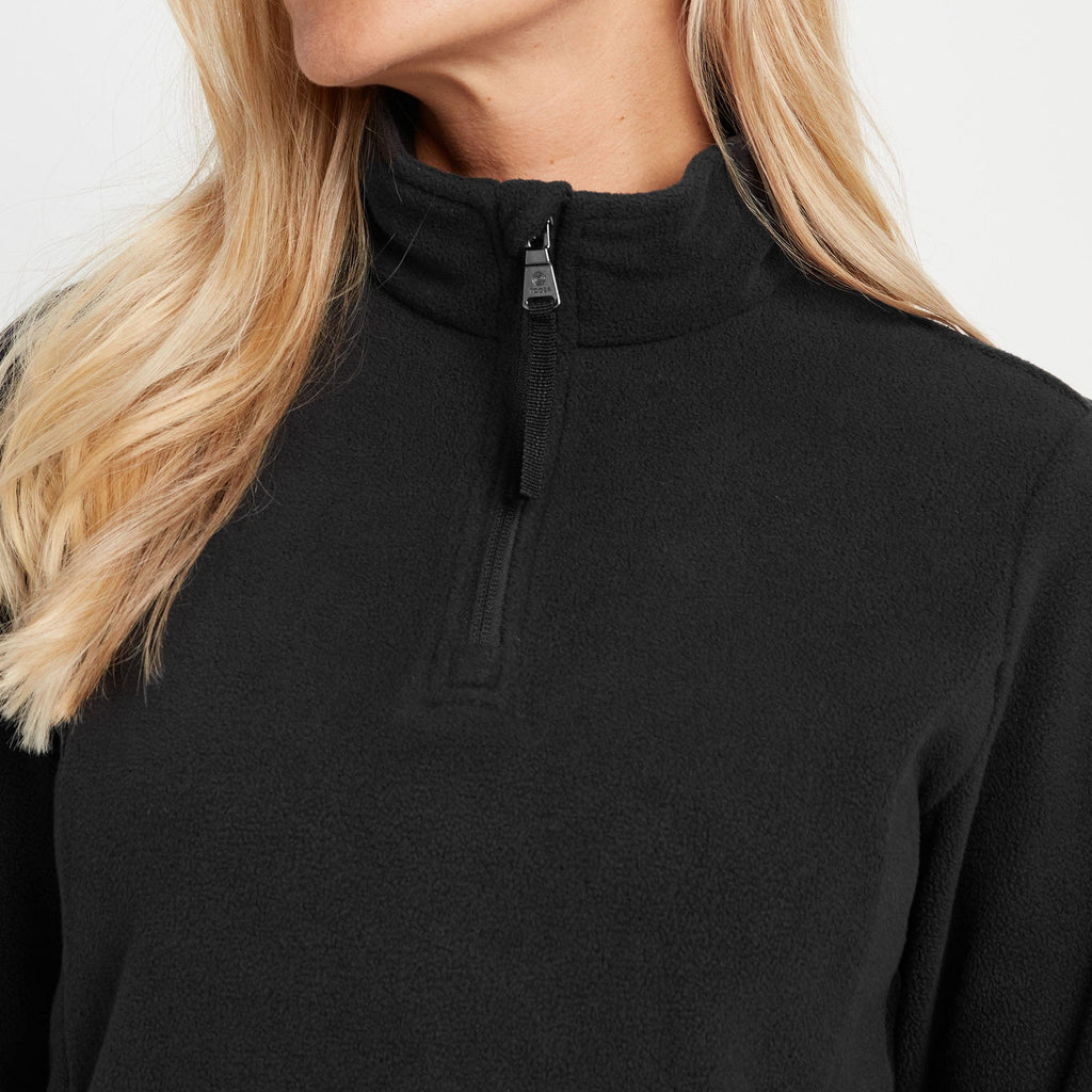 Revive Womens Quarter Zip Fleece - Black - Image 6