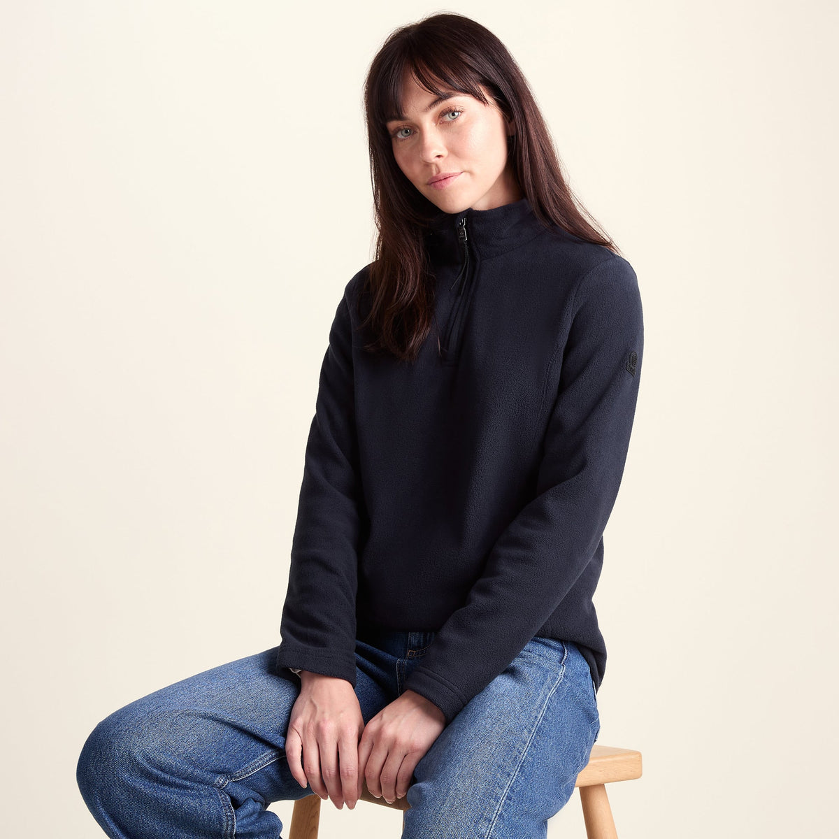 Revive Womens Quarter Zip Fleece - Dark Indigo - Image 5