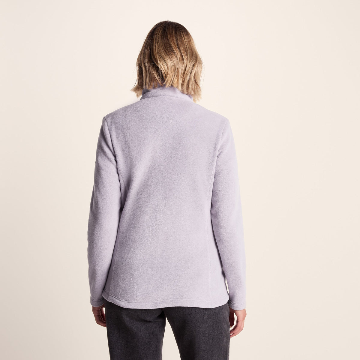 Revive Womens Quarter Zip Fleece - Lavender Grey - Image 4