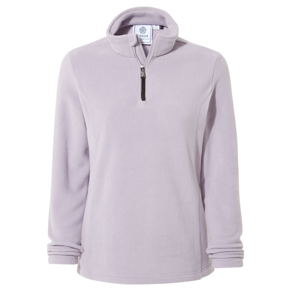 Revive Womens Quarter Zip Fleece - Lavender Grey - Image 8