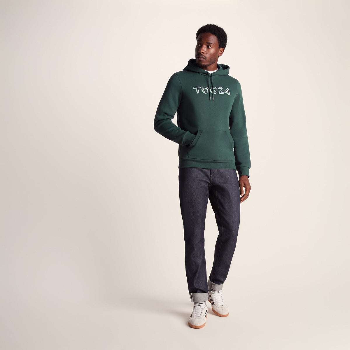 Rinson Mens Supersoft Hoody - Racing Green - Image 2