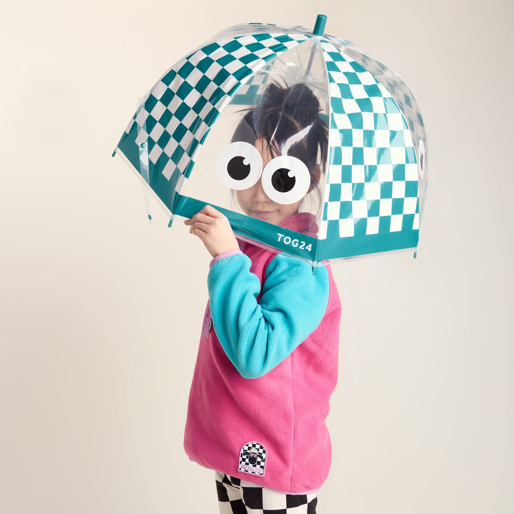 Romney Kids Shaun the Sheep Umbrella - Spearmint Checkerboard - Image 3