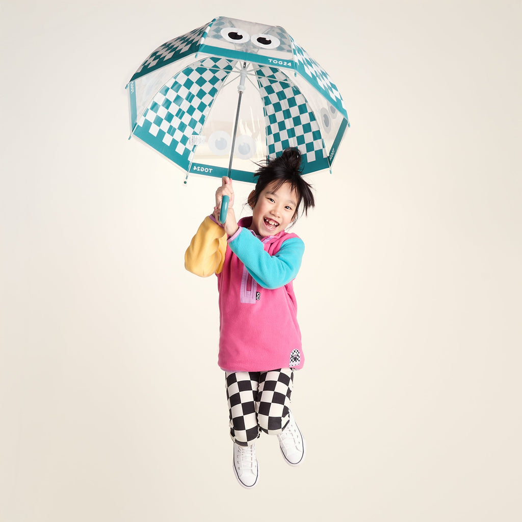 Romney Kids Shaun the Sheep Umbrella - Spearmint Checkerboard - Image 4