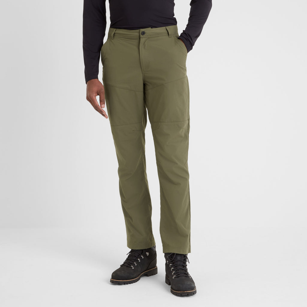 Rowland Mens Performance Trousers Regular - Khaki - Image 2
