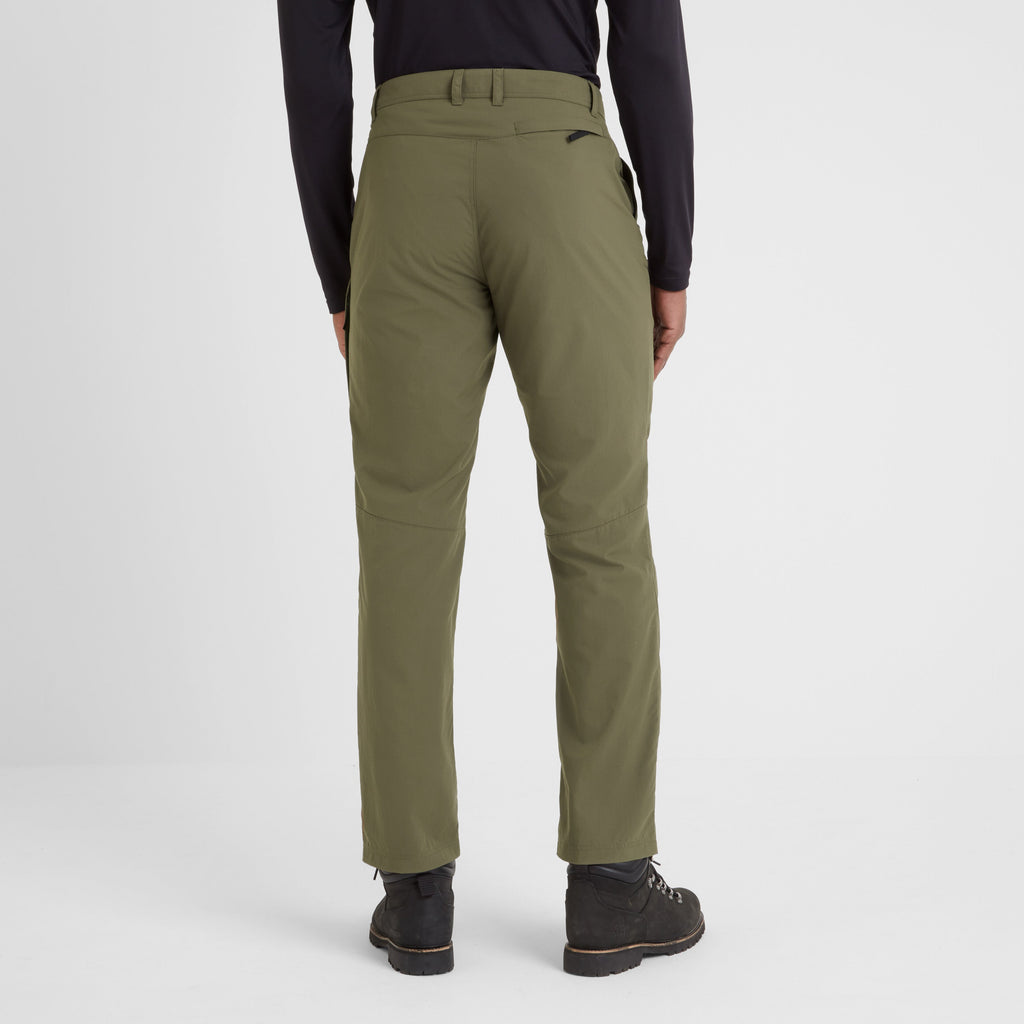 Rowland Mens Performance Trousers Regular - Khaki - Image 3