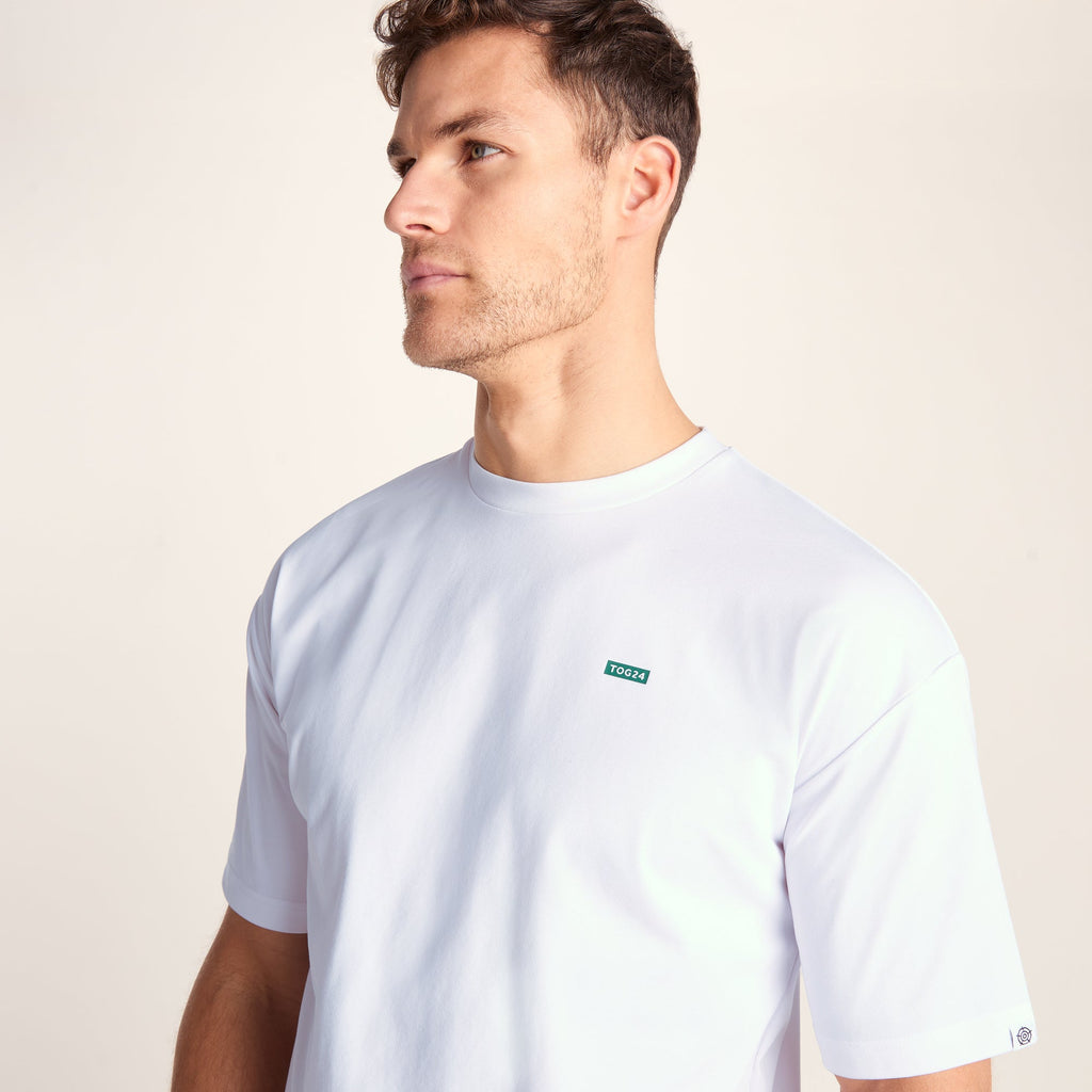 Saloon Mens Relaxed Fit Premium Supersoft T-Shirt - Optic White - Image 5