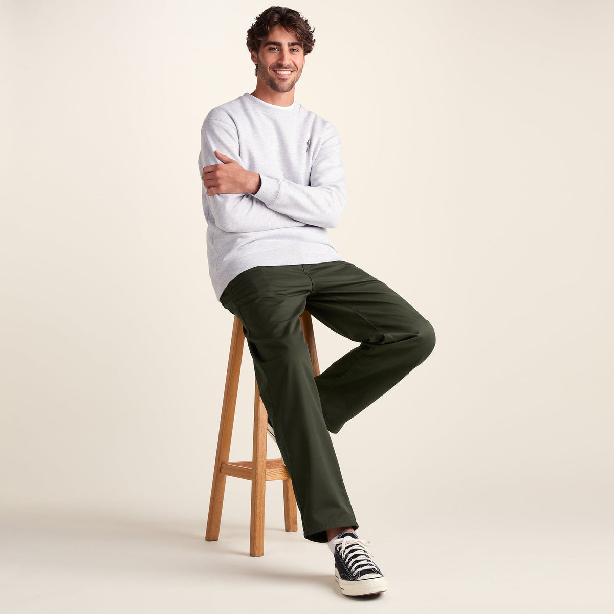 Sam Mens Straight Casual Chino Trouser - Khaki - Image 4