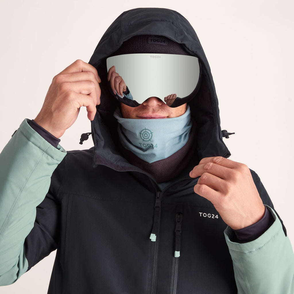 Samoens Mens Waterproof Ski Jacket - Steel Teal/Black - Image 14