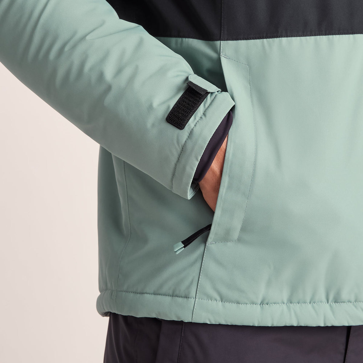 Samoens Mens Waterproof Ski Jacket - Steel Teal/Black - Image 9