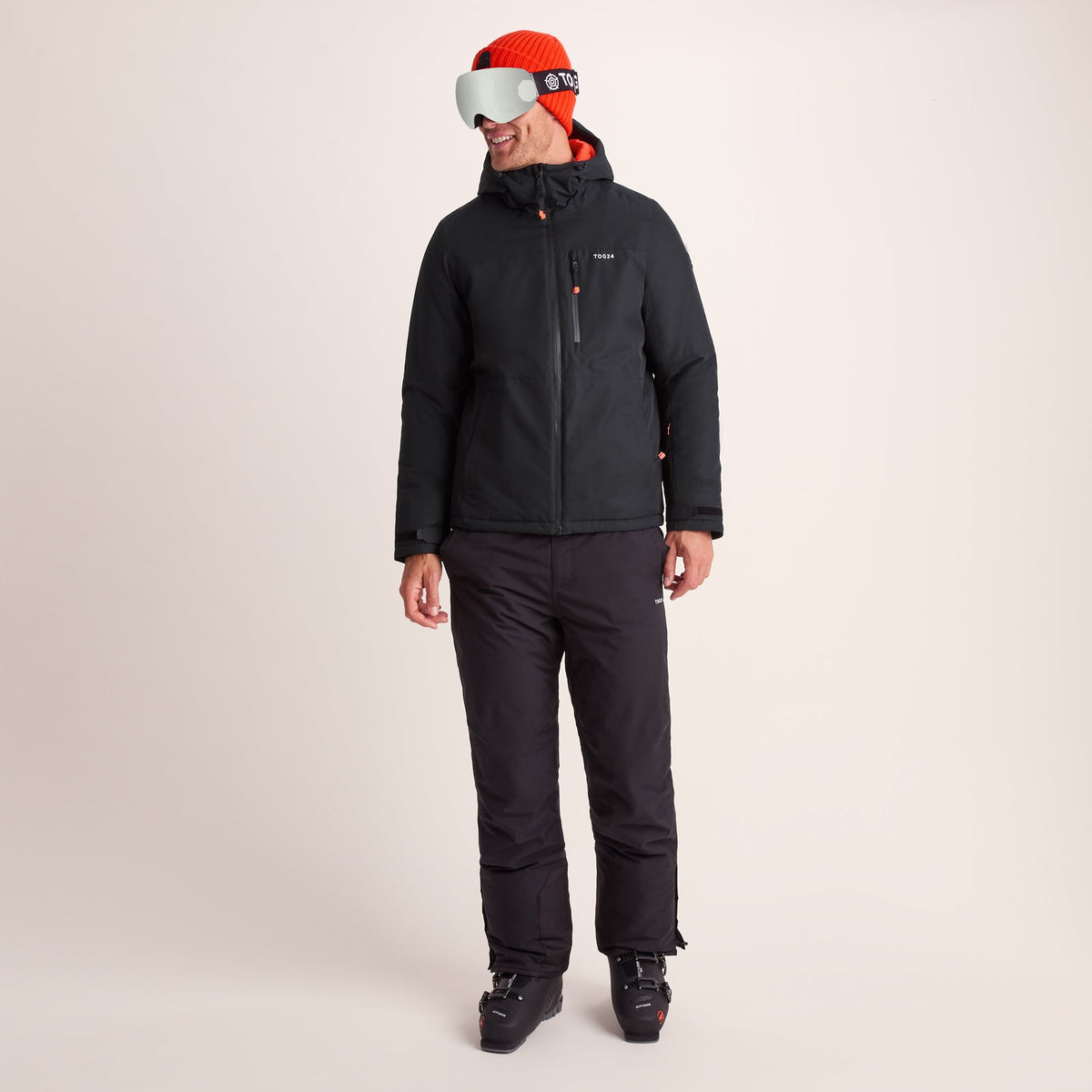 Samoens Mens Waterproof Ski Jacket - Black - Image 2
