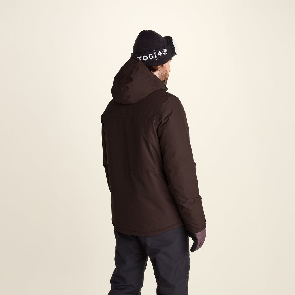 Samoens Mens Waterproof Ski Jacket - Chocolate Brown - Image 2