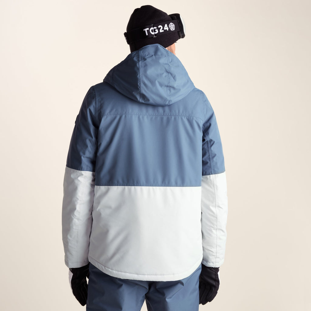 Samoens Mens Waterproof Ski Jacket - Steel Smokey Blue - Image 3