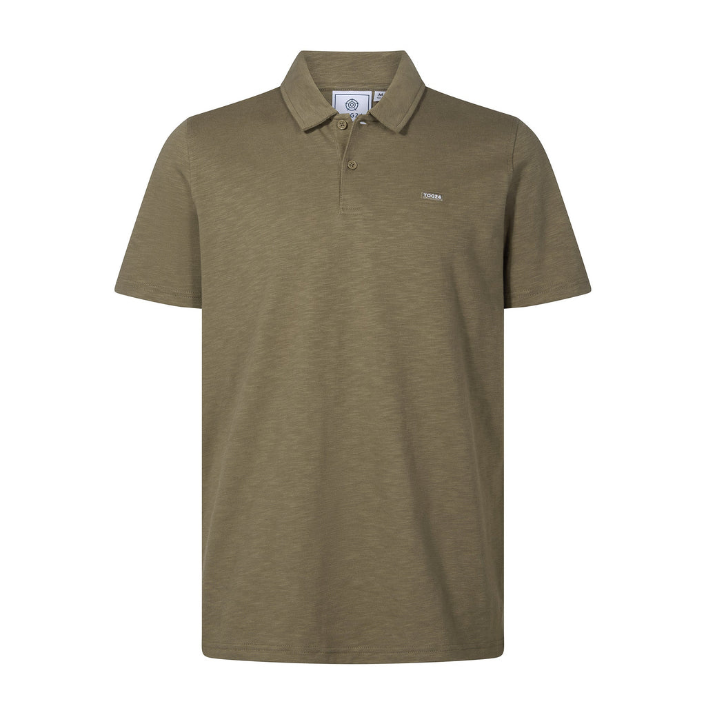 Sawyer Mens 100% Cotton Jersey Polo Shirt - Mushroom - Image 6