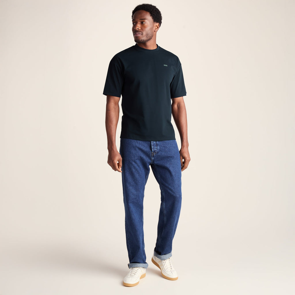 Shed Mens Premium Supersoft Relaxed Fit T-Shirt - Dark Indigo - Image 3