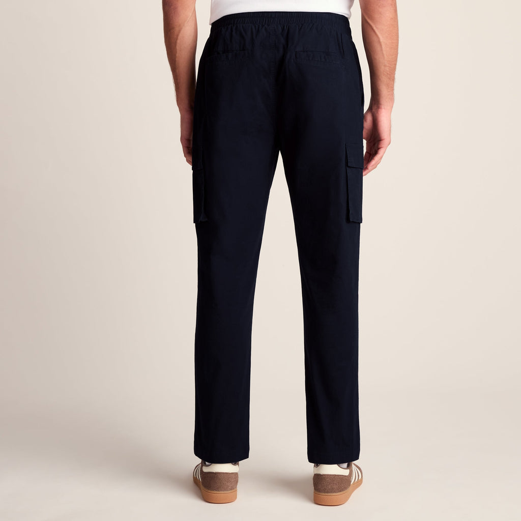 Silas Mens Cargo Trousers - Dark Indigo - Image 3