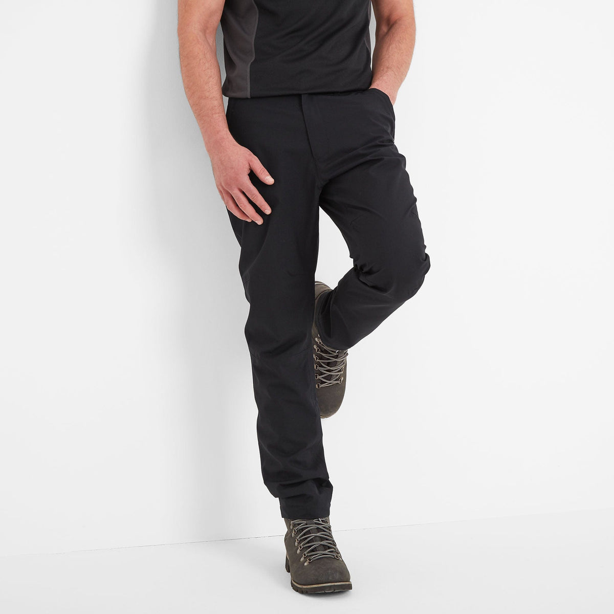 Silsden Mens Waterproof Trousers Long - Black - Image 8