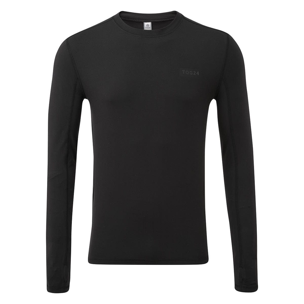 Snowdon Mens Thermal Crew Neck Base Layer - Black - Image 3
