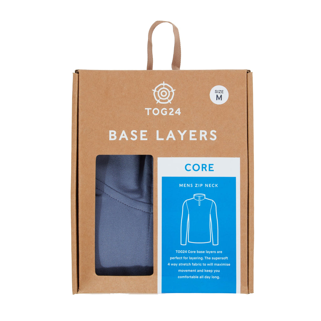 Snowdon Mens Thermal Quarter Zip Base Layer - Smokey Blue - Image 7