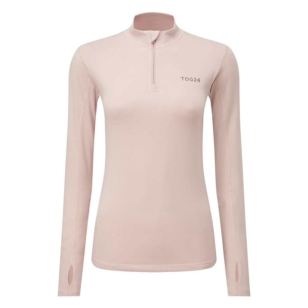 Snowdon Womens Thermal Base Layer Quarter Zip - Rose Pink - Image 3